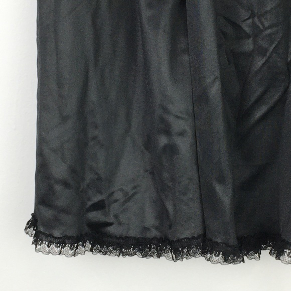 Vintage FRENCH MAID Half Slip black lace - Picture 3 of 14